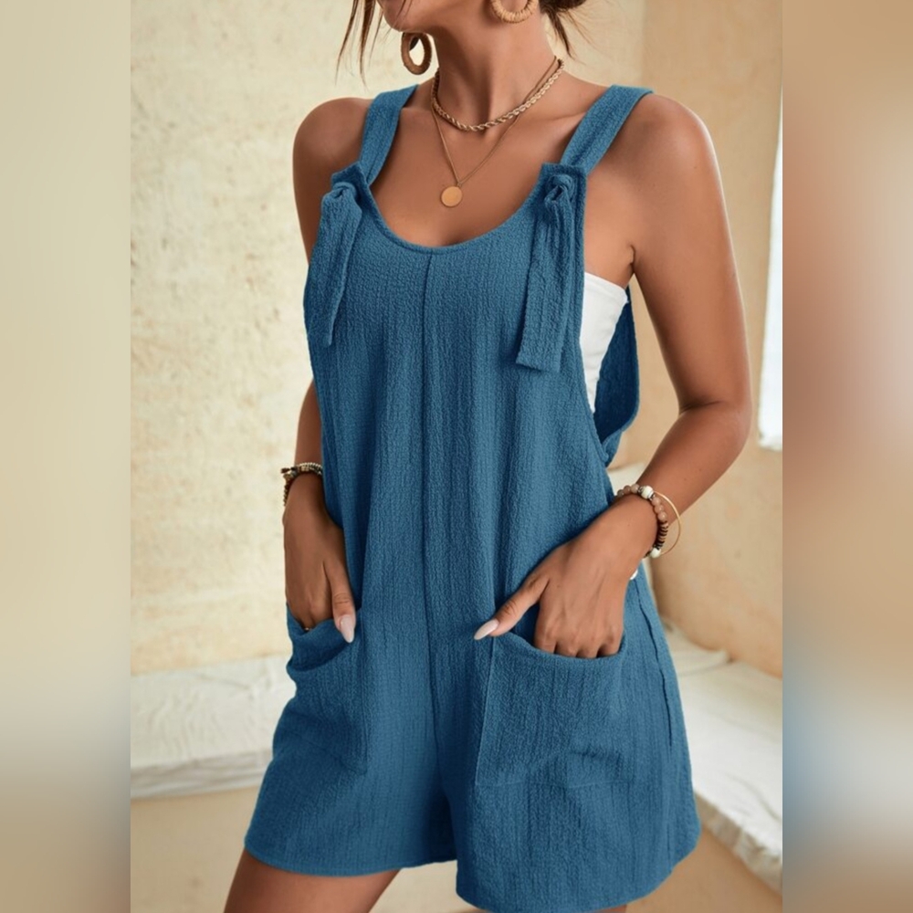 SHEIN Romper With Adjustable Straps & Double Pockets  XL